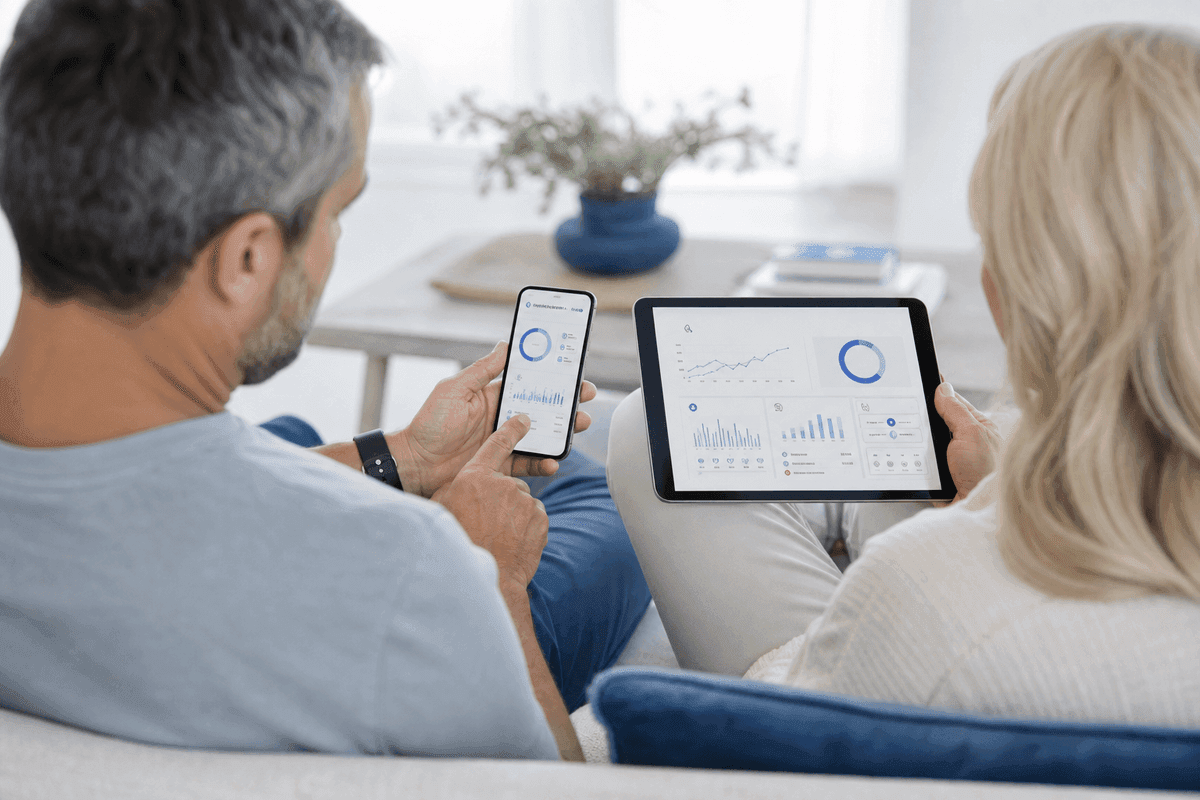 A family tracking their health together